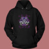 Skull Purple Floral Vintage Hoodie