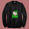 Slainte Irish Cat Cheers Good Health St Paddys Day Summer Sweatshirt