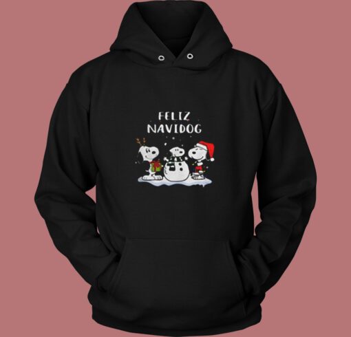 Snoopy Feliz Navidog Vintage Hoodie