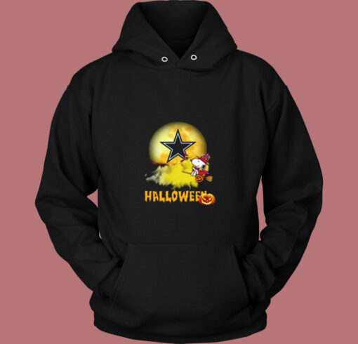 Snoopy Halloween Flying Dallas Cowboys Vintage Hoodie