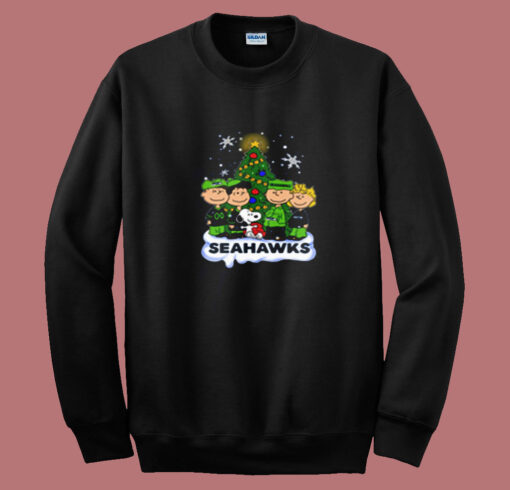 Snoopy Peanuts Seattle Seahawks Christmas Summer Sweatshirt