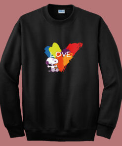 Snoopy Rainbow Love Summer Sweatshirt