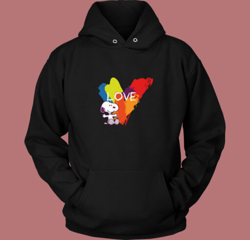 Snoopy Rainbow Love Vintage Hoodie