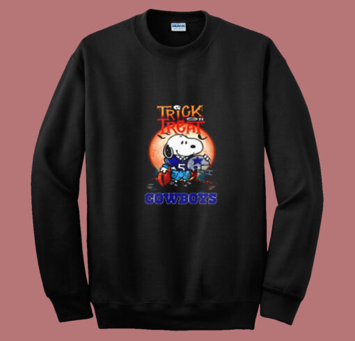 Snoopy Trick Or Treat Dallas Cowboys Halloween Summer Sweatshirt