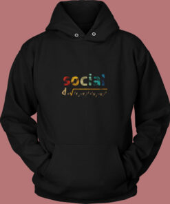 Social Distance Formula Math Vintage Hoodie