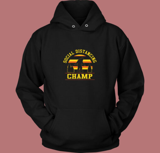 Social Distancing Funny Vintage Hoodie