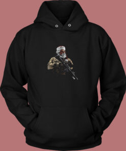 Soldier Santa Vintage Hoodie