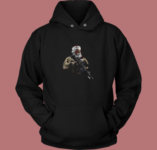 Soldier Santa Vintage Hoodie