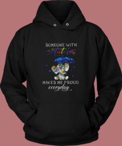 Someone With Autism Vintage Hoodie