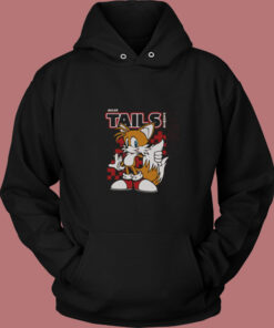 Sonic Miles Tails Prower Charcoal Vintage Hoodie