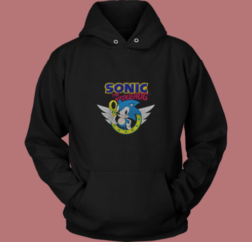 Sonic Rings And Wings Unisex Vintage Hoodie