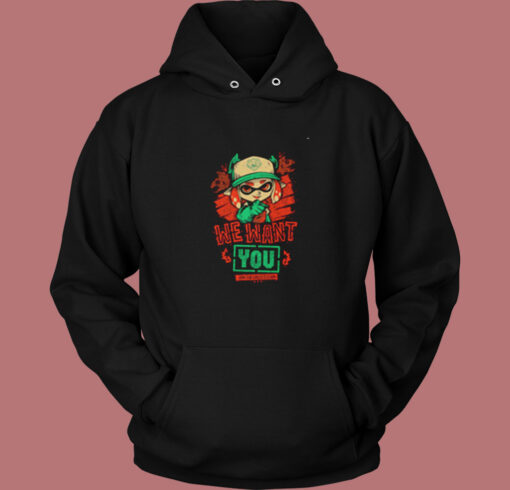 Splatoon 2 Grizzco Team We Want You Vintage Hoodie