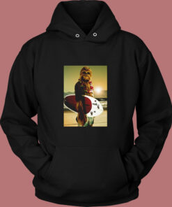 Star Wars Chewbacca Surfing Funny Cool Vintage Hoodie