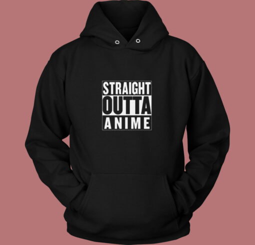 Straight Outta Anime Parody Vintage Hoodie