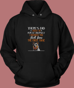 Stubborn Cattle Dog Gift Vintage Hoodie