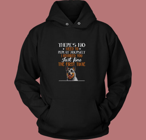 Stubborn Cattle Dog Gift Vintage Hoodie