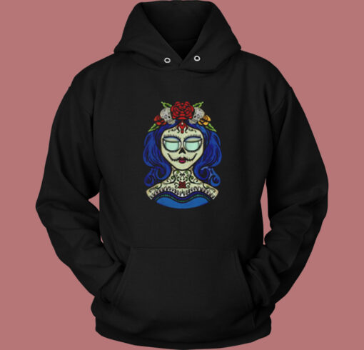 Sugar Skull Dia De Muertos Vintage Hoodie