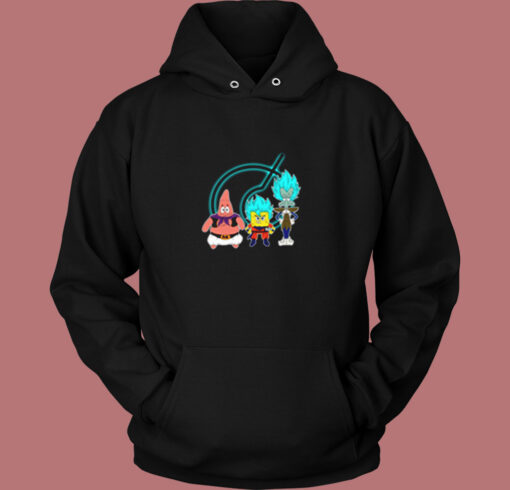 Super Saiyan Spongebob Patrick Funny Vintage Hoodie