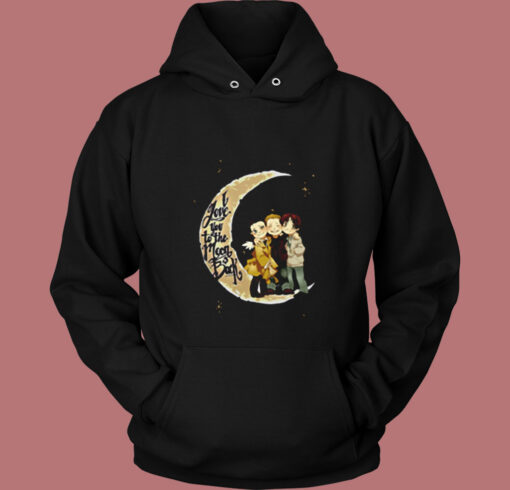 Supernatural I Love You To The Moon And Back Vintage Hoodie