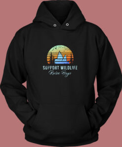 Support Wildlife Raise Boys Vintage Hoodie