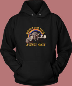 Support your Local Street Cats Vintage Hoodie