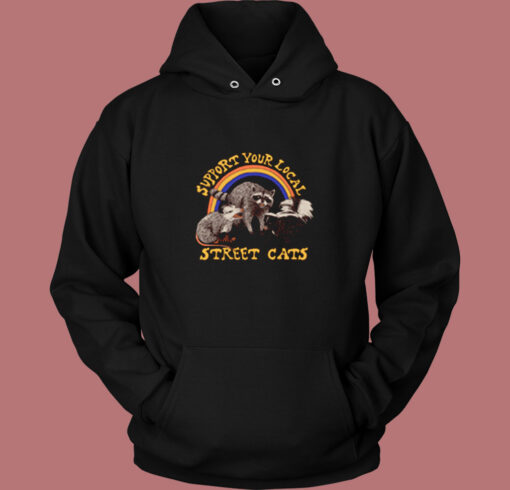 Support your Local Street Cats Vintage Hoodie