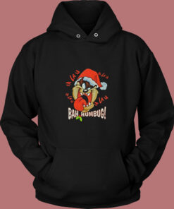 Tasmanian Bah Humbug Tongue Christmas Vintage Hoodie