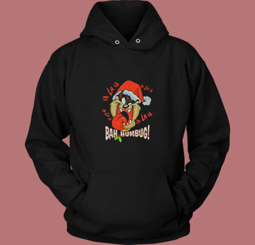 Tasmanian Bah Humbug Tongue Christmas Vintage Hoodie