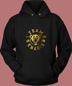 Team Khabib Bear Khabib Nurmagomedov Vintage Hoodie