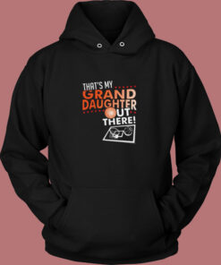 That's My Granddaughter Out There Basketball Vintage Hoodie