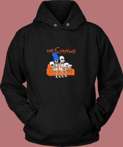 The Family Simpsons Skeleton Vintage Hoodie