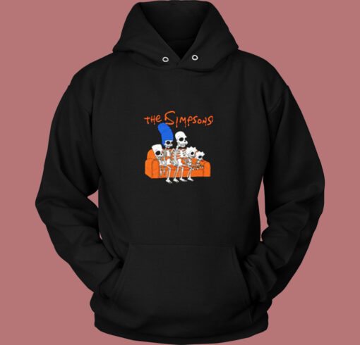 The Family Simpsons Skeleton Vintage Hoodie