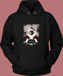 The Grinch Christmas Mugshot Vintage Hoodie