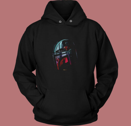 The Mandalorian Helmet Scene Vintage Hoodie