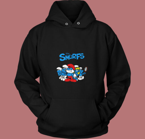 The Smurfs Tv Series Animated Poster Vintage Hoodie