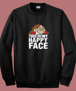 This Is My Happy Face Disney Grumpy Summer Sweatshirt