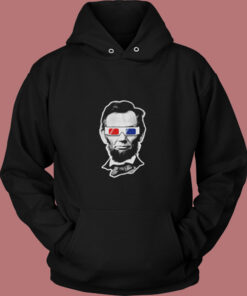 Threadrock Abraham Lincoln 3d Glasses Vintage Hoodie