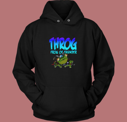 Throg Frog Of Thunder Vintage Hoodie