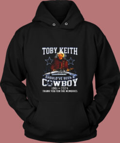 Toby Keith Should've Been A Cowboy 1961 2024 Vintage Hoodie