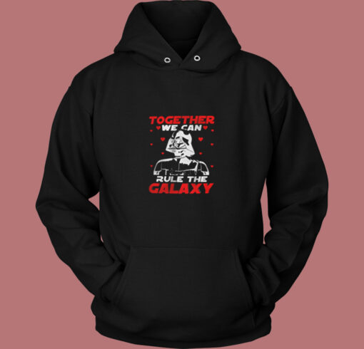 Together We Can Rule Galaxy Valentine's Day Vintage Hoodie