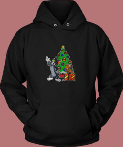 Tom And Jerry Playing Around Christmas Vintage Hoodie