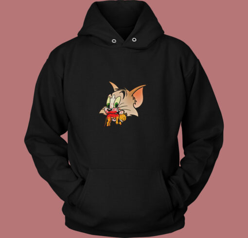 Tom Kills Jerry Funny Vintage Hoodie