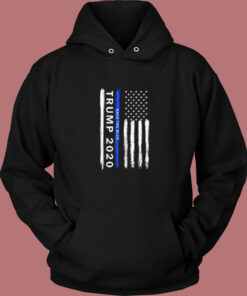 Trump Back The Blue Vintage Hoodie