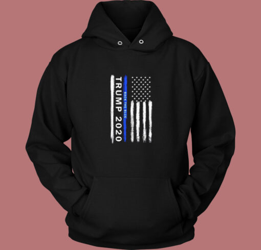 Trump Back The Blue Vintage Hoodie