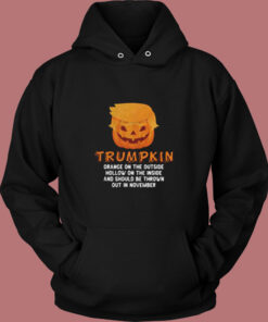 Trumpkin Halloween Vintage Hoodie