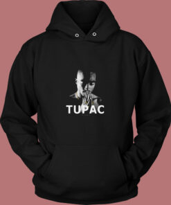 Tupac In Memoriam Portrait 1971 1996 Vintage Hoodie