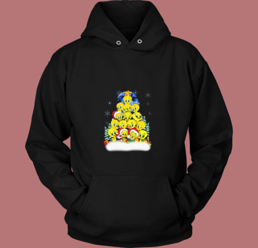 Tweety Christmas Tree Xmas Vintage Hoodie