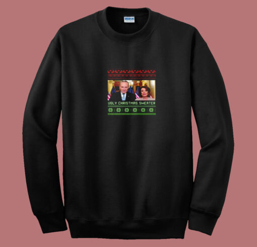 Ugly Christmas Nancy Pelosi Chuck Schumer Summer Sweatshirt