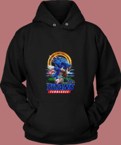 Ultra Sonic The Hedgehog Tennessee Titans Vintage Hoodie