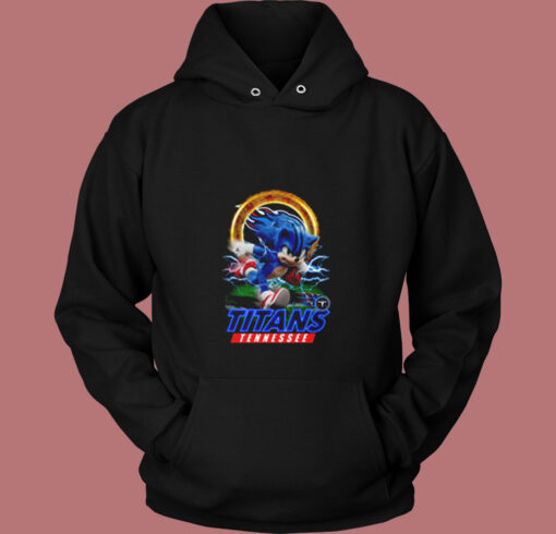 Ultra Sonic The Hedgehog Tennessee Titans Vintage Hoodie